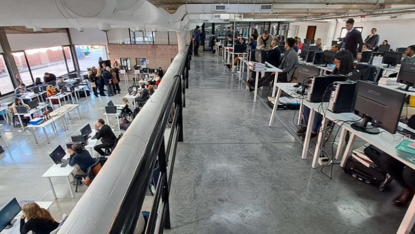 Aspirantes en examen Aspirantes