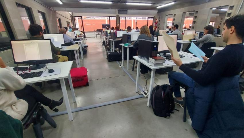 Aspirantes en el examen Aspirantes examen