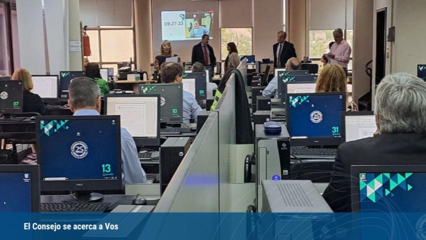 Postulantes en la sede del Consejo Postulantes