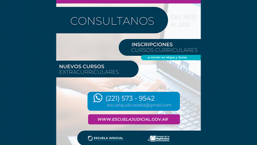 Noticia escuela judicial